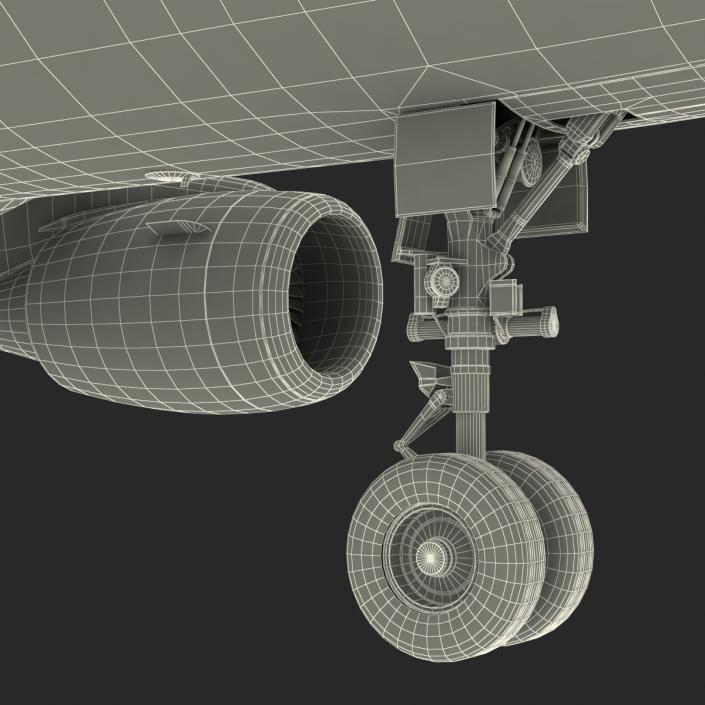 3D Airbus A319 Lufthansa