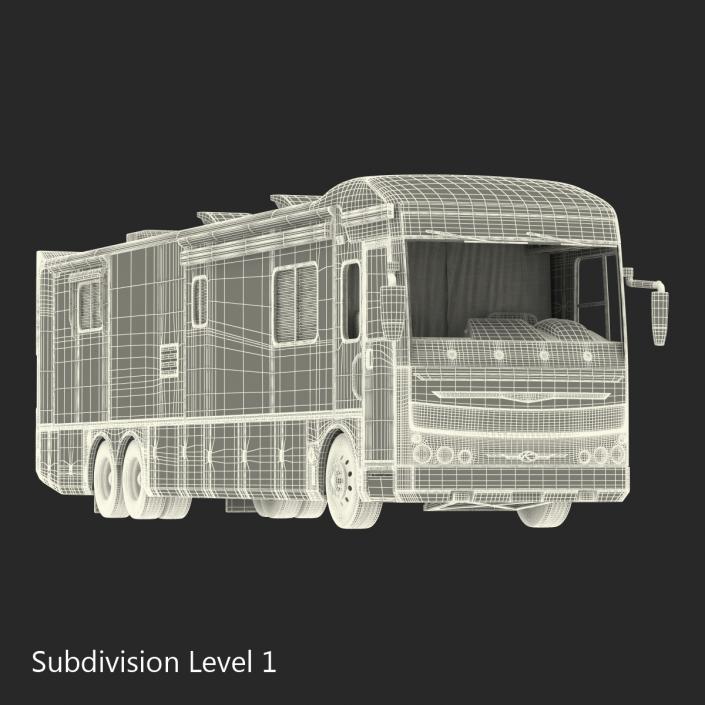 3D American Recreation Vehicle RV Simple Interior 2 model