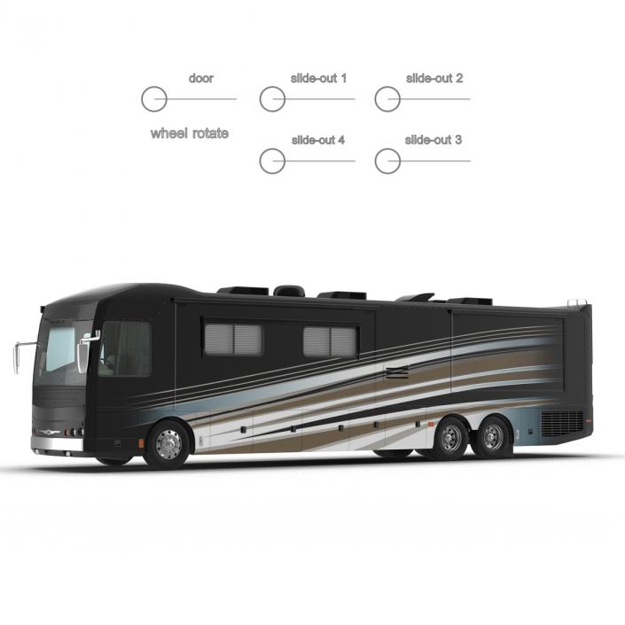 American Recreation Vehicle RV Rigged 3D