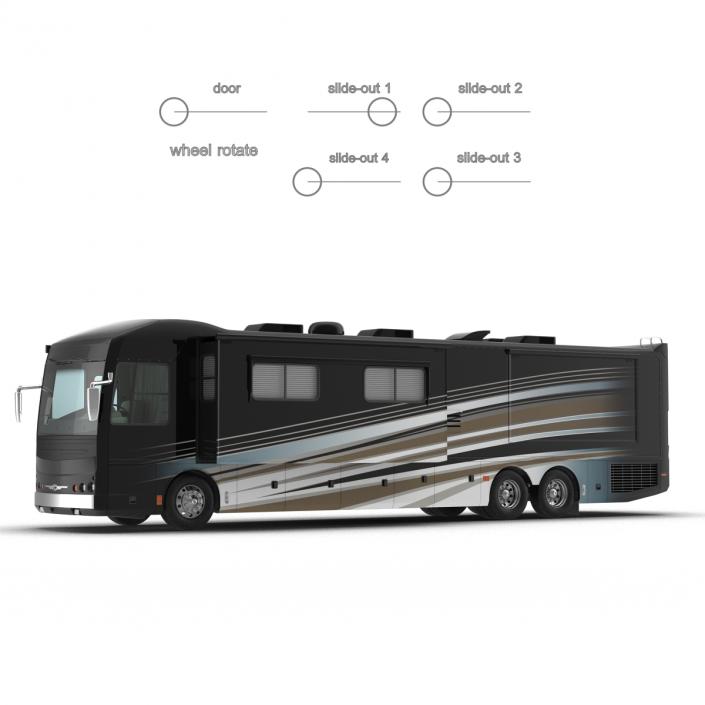 American Recreation Vehicle RV Rigged 3D