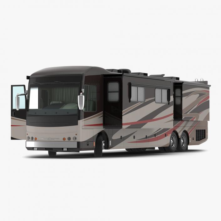 American Recreation Vehicle RV 2 Rigged 3D model