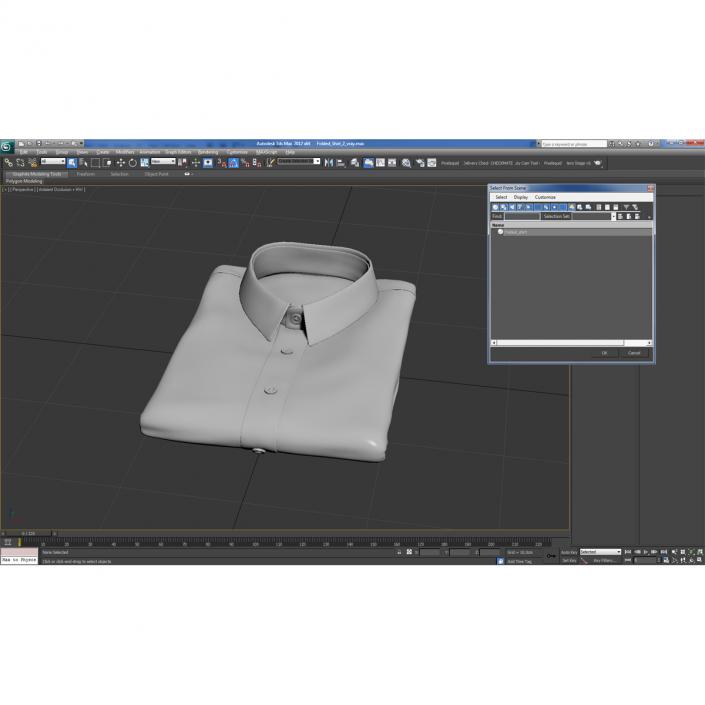 Folded Shirt 3 3D model