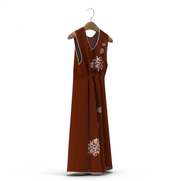 Dress On Hanger Red 3D model