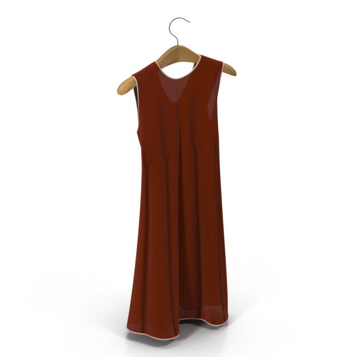 Dress On Hanger Red 3D model