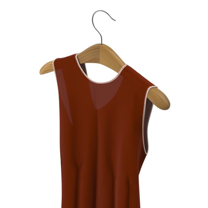 Dress On Hanger Red 3D model