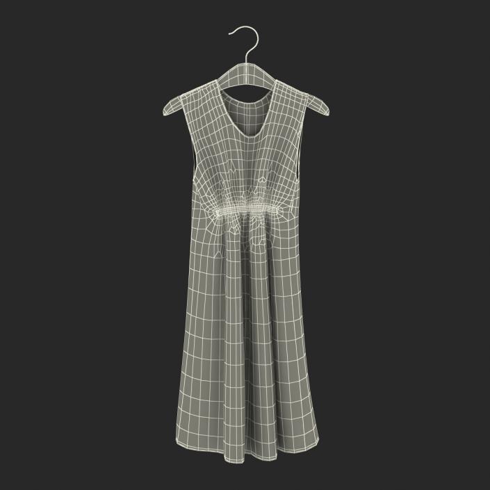 Dress On Hanger Red 3D model