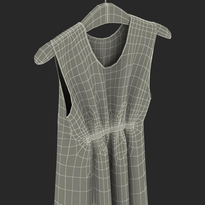 Dress On Hanger Red 3D model