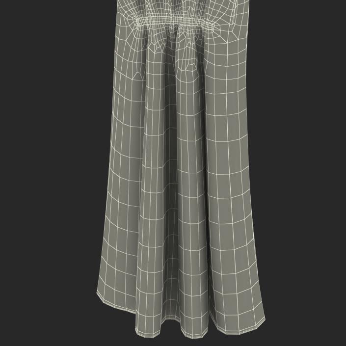 Dress On Hanger Red 3D model