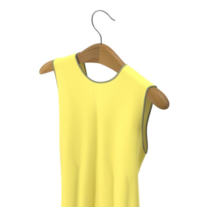 Dress On Hanger Yellow 3D