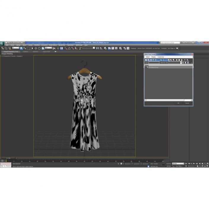 3D model Dress On Hanger
