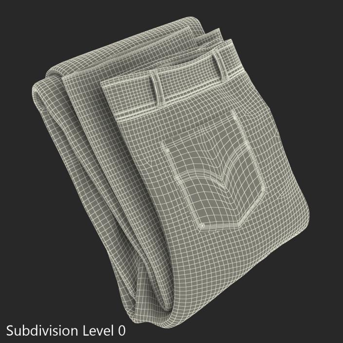 Jeans Folded 4 3D model