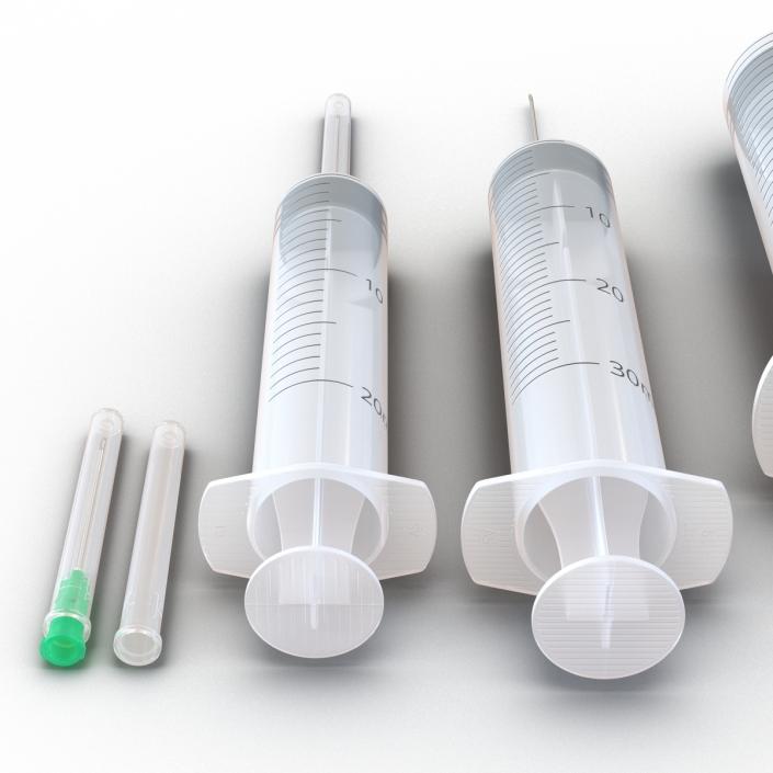 Disposable Syringe Set 3D