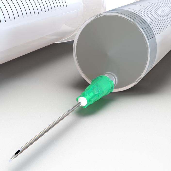 Disposable Syringe Set 3D