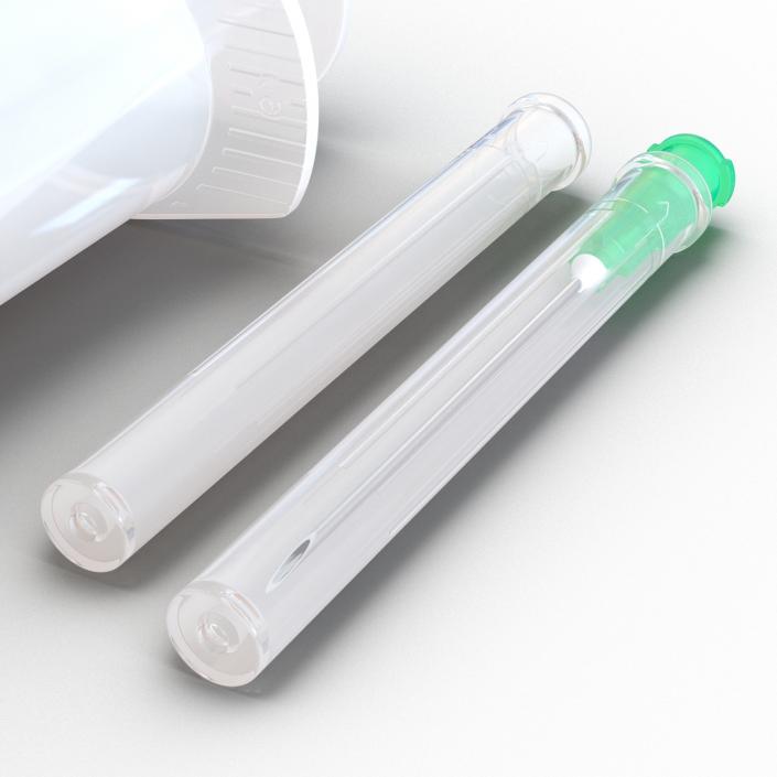 Disposable Syringe Set 3D