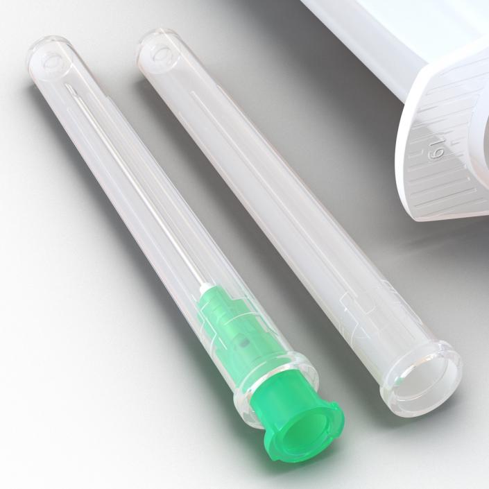 Disposable Syringe Set 3D