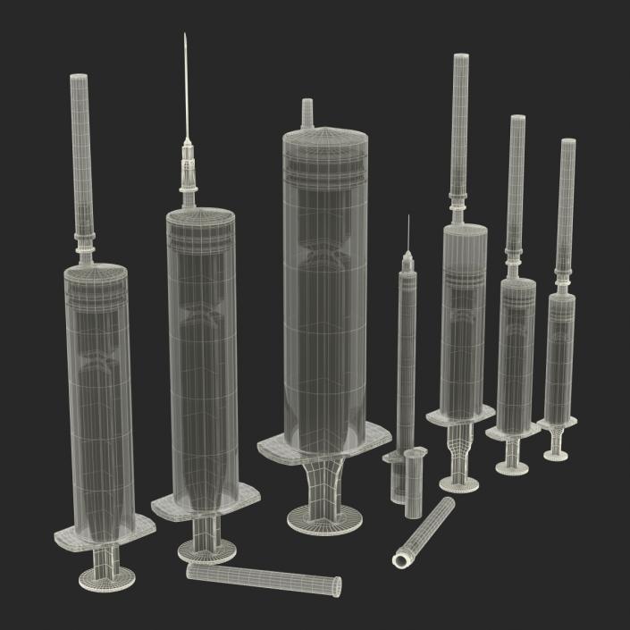 Disposable Syringe Set 3D