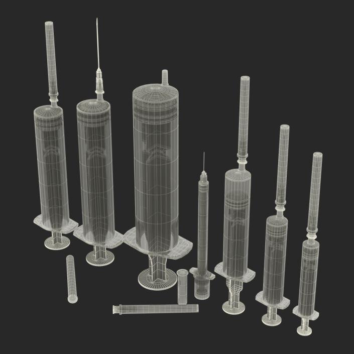 Disposable Syringe Set 3D