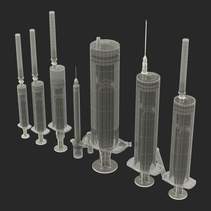 Disposable Syringe Set 3D