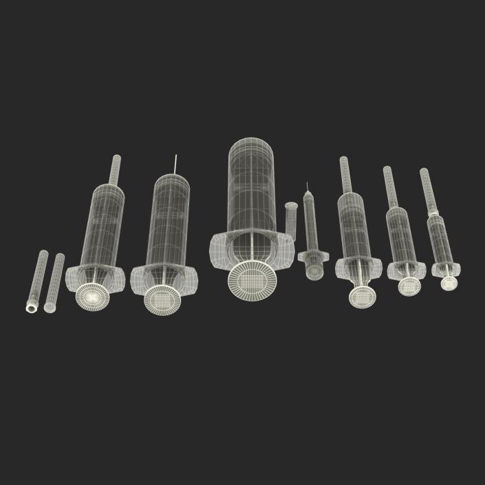 Disposable Syringe Set 3D