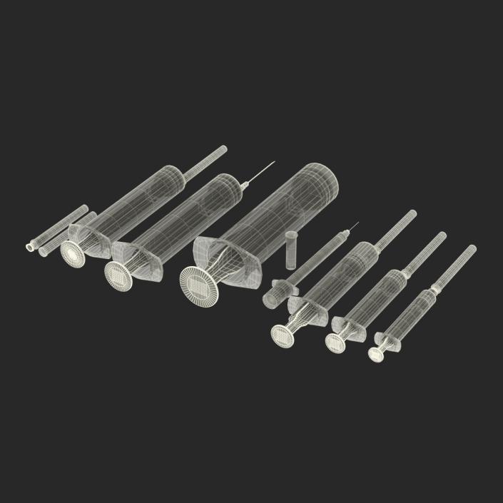 Disposable Syringe Set 3D