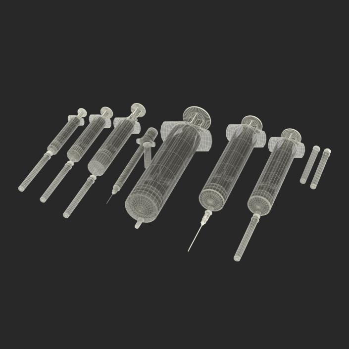 Disposable Syringe Set 3D