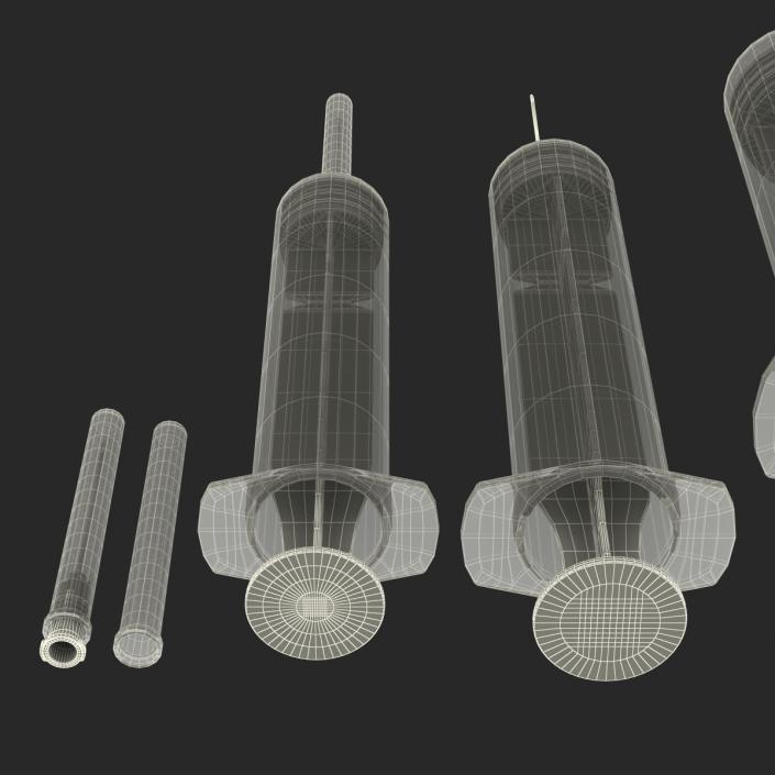 Disposable Syringe Set 3D