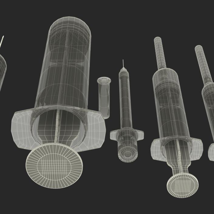 Disposable Syringe Set 3D