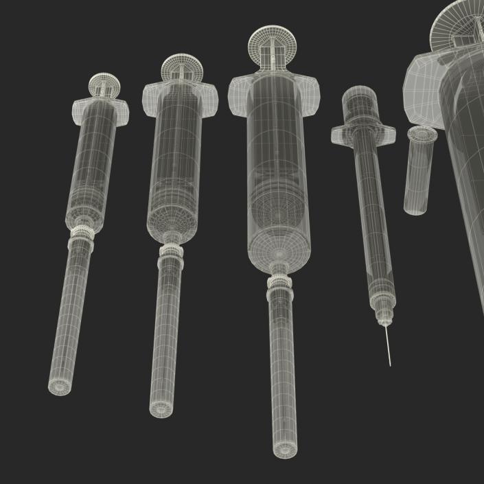 Disposable Syringe Set 3D