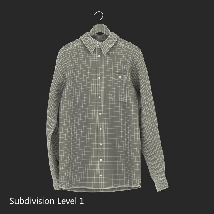 Shirt On Hanger 3 3D