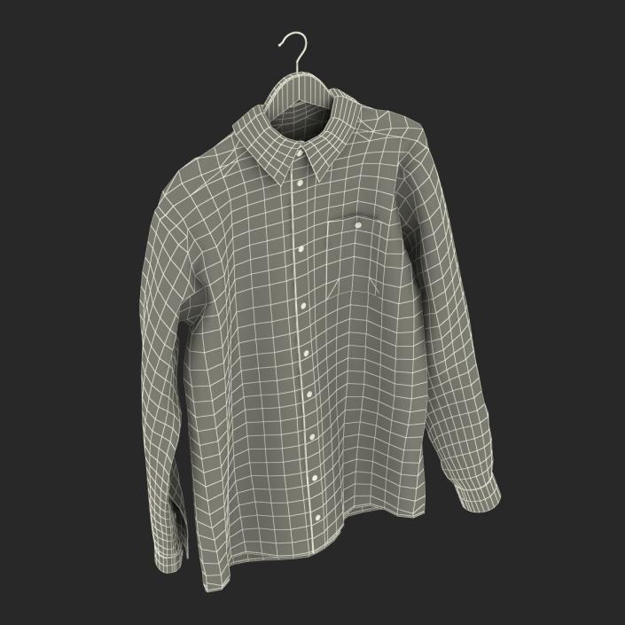 Shirt On Hanger 3 3D