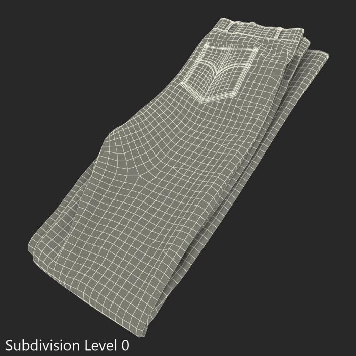 Folded Jeans 2 3D model