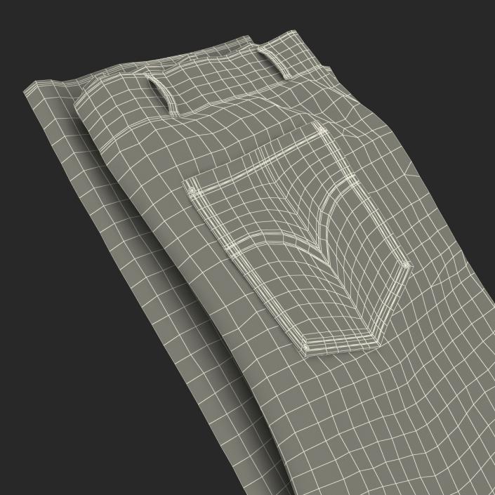 Folded Jeans 2 3D model