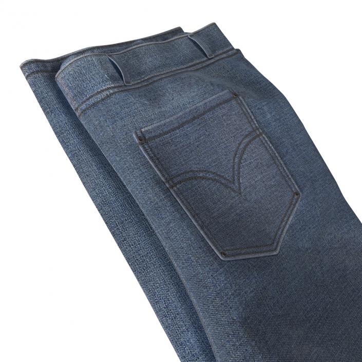 Folded Jeans 4 3D model