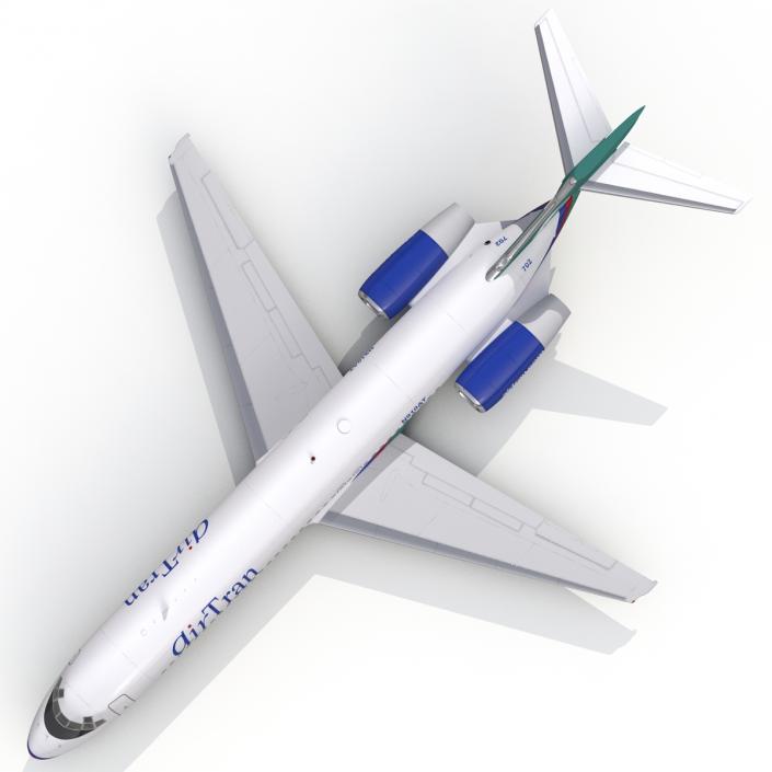 3D model Boeing 717 200 AirTran Airways