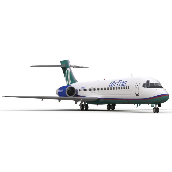 3D model Boeing 717 200 AirTran Airways