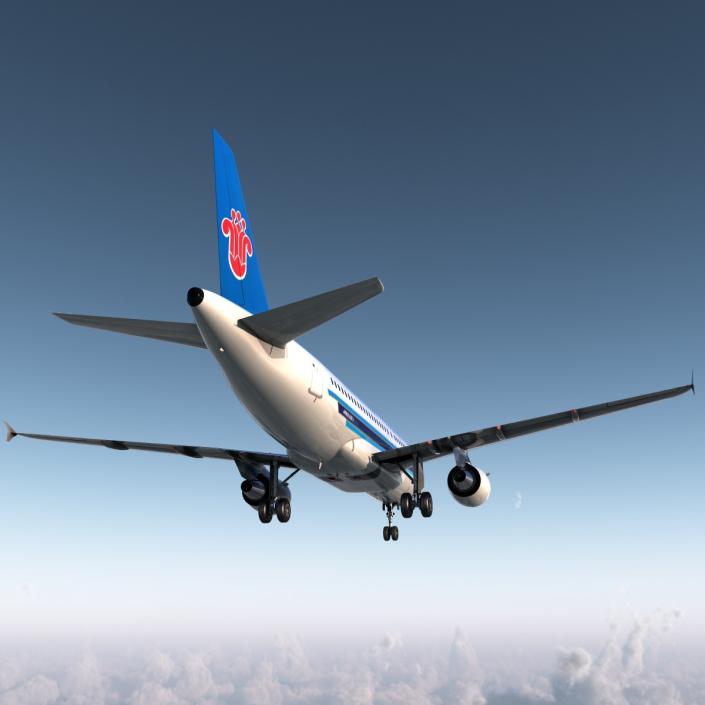 3D model Airbus A319 China Southern Airlines