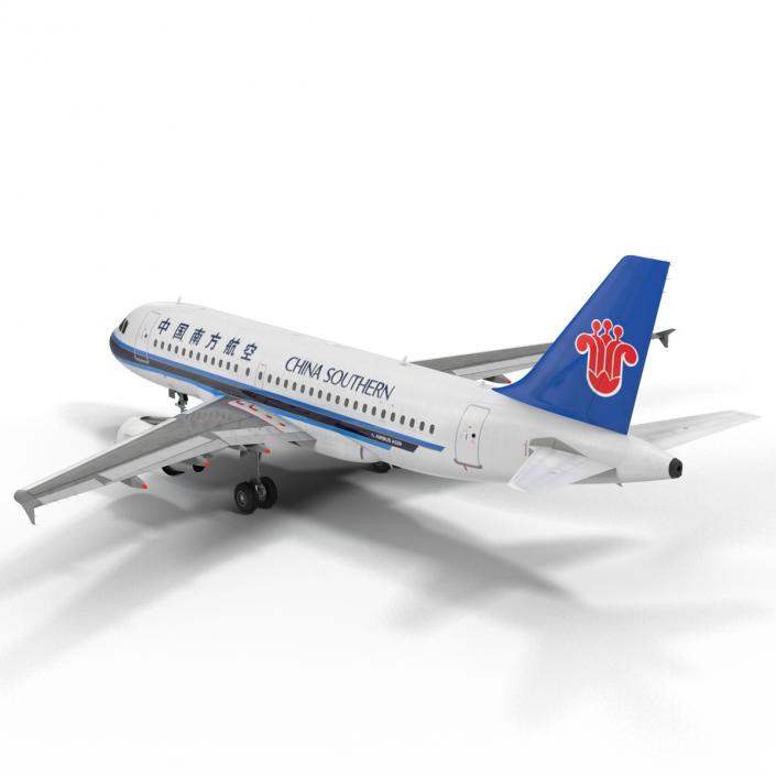 3D model Airbus A319 China Southern Airlines