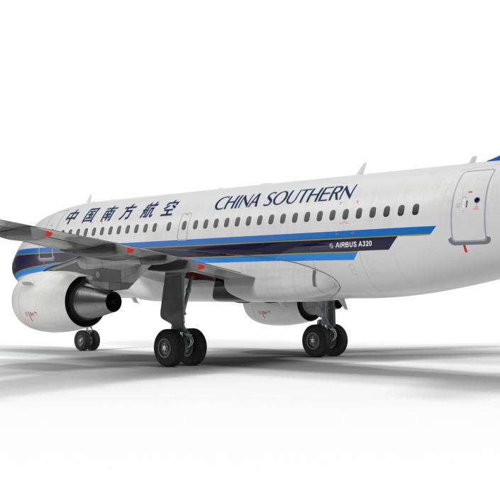 3D model Airbus A319 China Southern Airlines