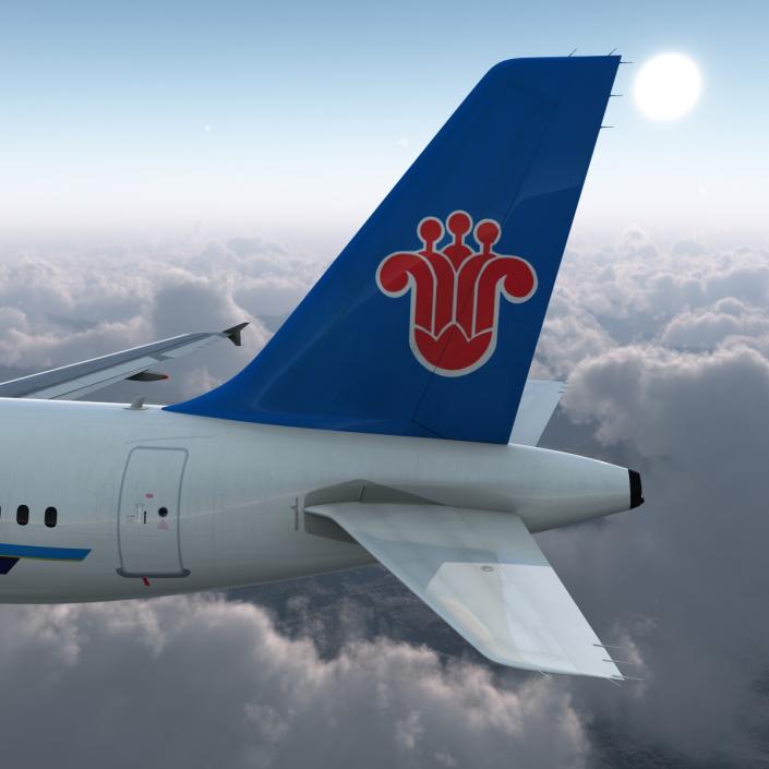 Airbus A319 China Southern Airlines Rigged 3D