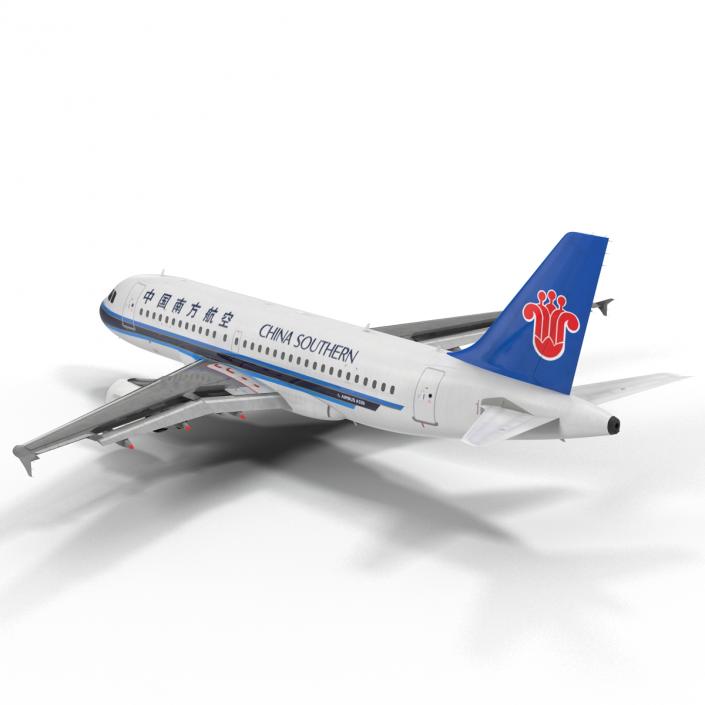 Airbus A319 China Southern Airlines Rigged 3D