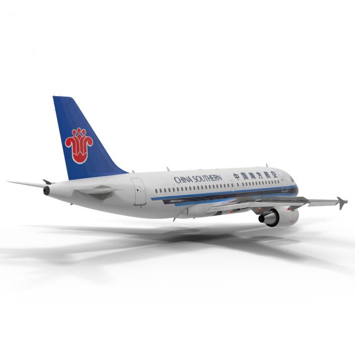 Airbus A319 China Southern Airlines Rigged 3D