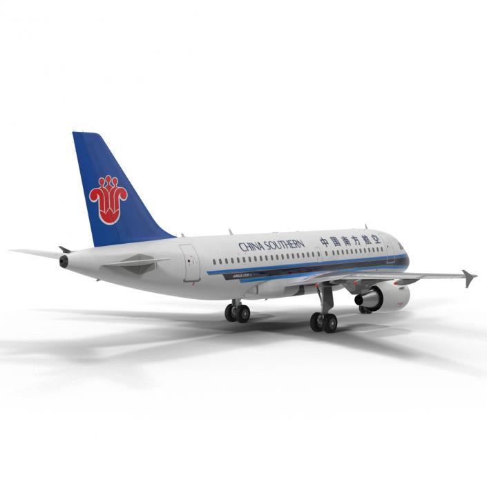 Airbus A319 China Southern Airlines Rigged 3D