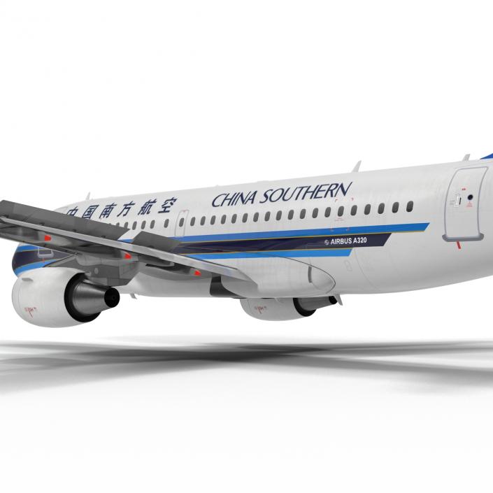 Airbus A319 China Southern Airlines Rigged 3D