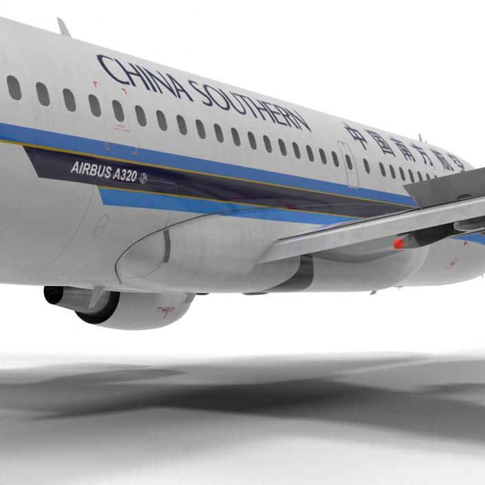 Airbus A319 China Southern Airlines Rigged 3D