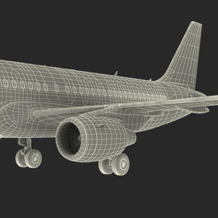 Airbus A319 China Southern Airlines Rigged 3D