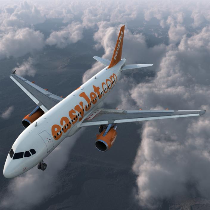 Airbus A319 EasyJet 3D model