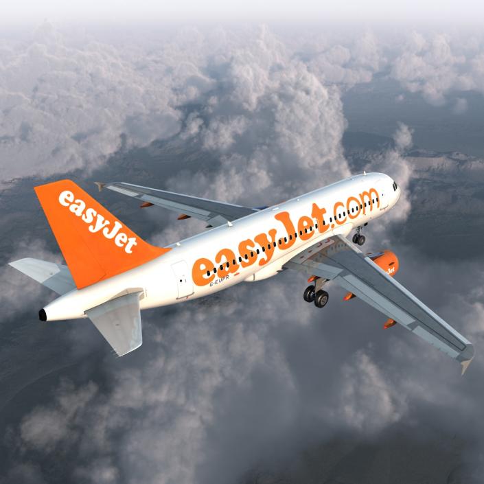 Airbus A319 EasyJet 3D model