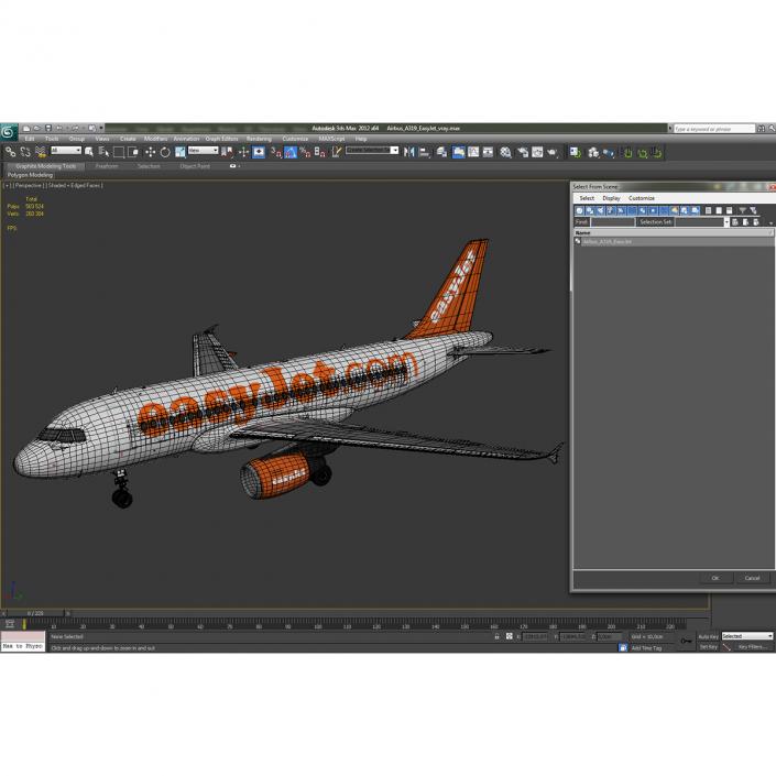 Airbus A319 EasyJet 3D model