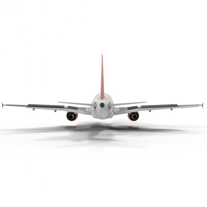 3D Airbus A319 EasyJet Rigged