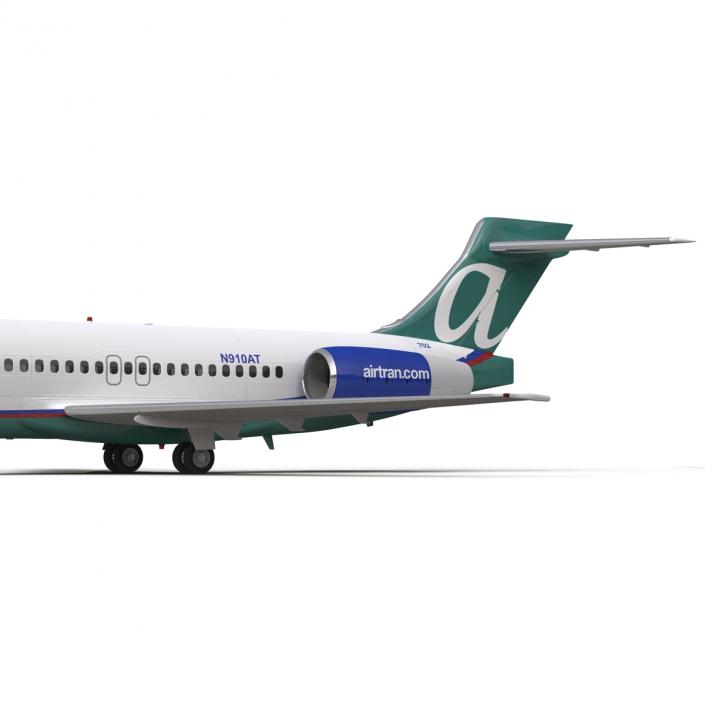 Boeing 717 200 AirTran Airways Rigged 3D